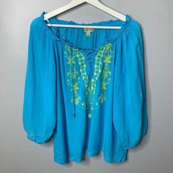 live and let live Tops - Live and Let Live Embroidered Blouse‎